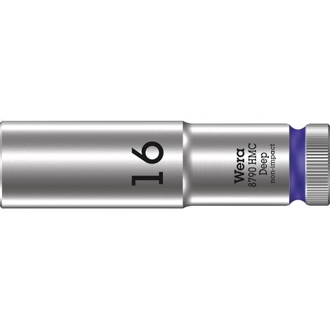Llave de vaso larga con arrastre de 1/2 8790 HMC Deep 160 - Wera (1/5)