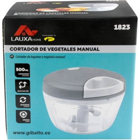 Cortador De Vegetales 500Ml  Sistema Arrastre Giratorio Acero Inox.
