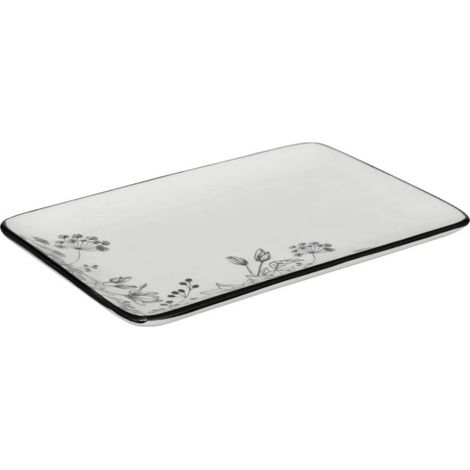 Plat de Présentation "White Floral" 20cm Blanc