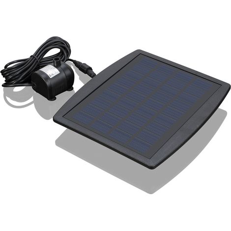 Fontaine décorative solaire pour piscine et jardin, alimentée par un panneau solaire, pompe à eau 9V 2,5W (1/5)
