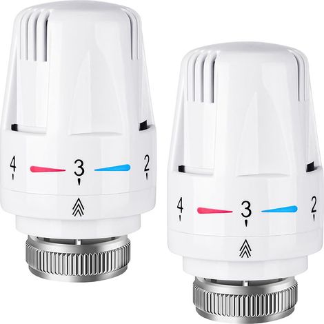 2pcs Tête de radiateur thermostatique , Tête thermostatique , raccord M30 x 1,5,Tête thermostatique Intelligente pour Thermostat Intelligent et Pack Chauffage collectif (1/5)