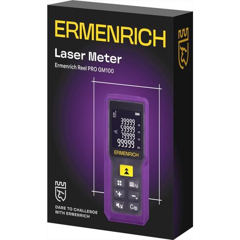 Medidor láser Levenhuk Ermenrich Reel PRO GM100 negro compacto