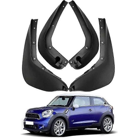 Lot de 4 bavettes de protection pour Mini Cooper Paceman R61 (2008-2016), garde-boue profilés (paire). (1/5)