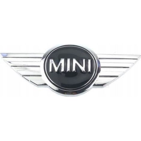 INSIGNE MARQUE AUTO 1pcs Insigne logo emblème avant capot 115×50mm noir pour BMW MINI Cooper (1/3)
