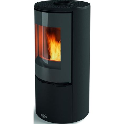 Poêle à bois 7kw noirmat - Godin - 400224NOIRMAT