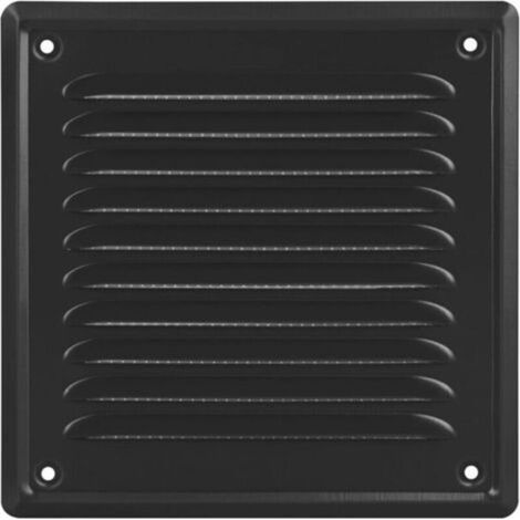 Griglia di ventilazione - Griglia di ventilazione rettangolare 14x14 cm - Griglia di ventilazione esterna - Griglia di ventilazione - Metallo vetiver - Rete antizanzare - Griglia a rete per pareti - C