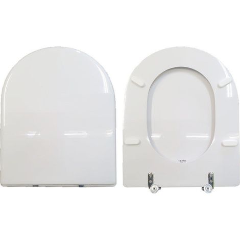 Copriwater Ydra Pozzi Ginori legno rivestito in resina poliestere bianco (1/4)