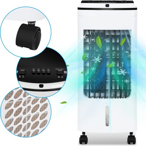 SWANEW Timer per condizionatore d'aria 4in1 3 modalità climatiche 4L condizionatore d'aria mobile aircoole ionizzatore