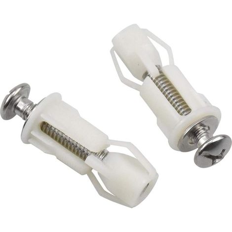 2pcs Vis D'expansion pour Couvercle de Toilette Fixation Abattant WC Vis pour Lunette Toilette Ensemble de Fixation Pièces de Rechange pour Couvercle de Toilette-Fei Yu (1/5)