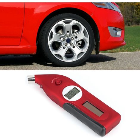 Mini manomètre numérique LCD pour le diagnostic et l'étalonnage des pneus de voiture (1/5)