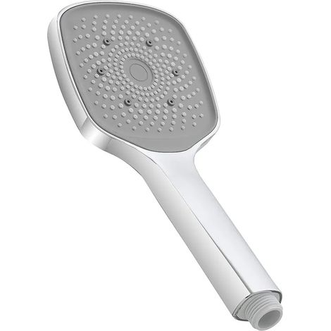 Doccetta quadrata H 25 cm monogetto in ABS cromato lucido (1/3)