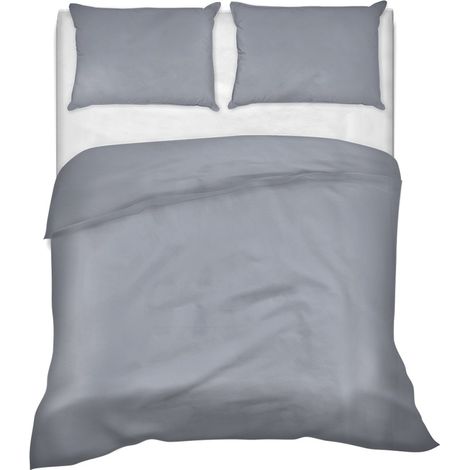 Lenzuolo letto sopra a casa vostra ,3 misure 100% puro cotone Made in Italy tinta unita Grigio - 1 Piazza e mezza
