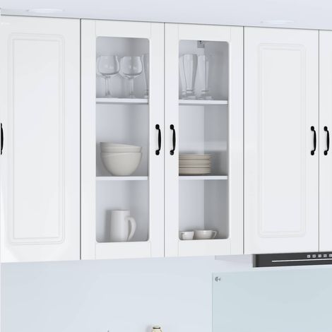 Küchenschrank Hochglanz Weiß 80 x 31 x 100 cm Holzwerkstoff