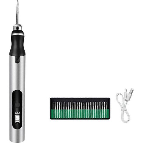 Stylo graveur électrique, machine de gravure rotative USB 30 bits à monter soi-même, compatible avec la gravure de bijoux, de bois, de verre et de pierre. (1/5)