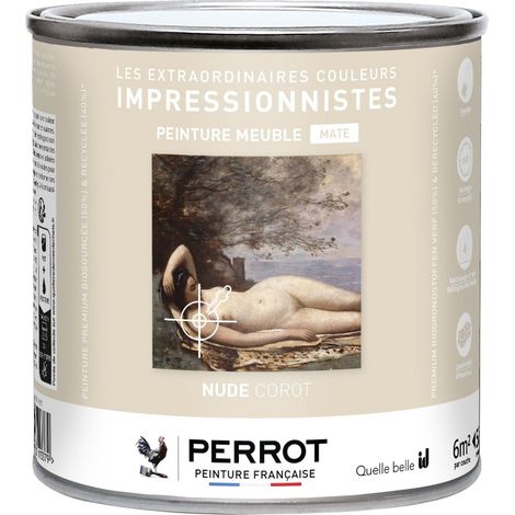 PEINTURE MATE POUR MEUBLE NUDE COROT 500ML  - PERROT