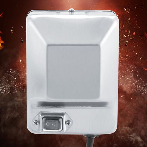 Moteur de barbecue électrique portable robuste et durable en acier inoxydable 220V (prise UE) (1/5)