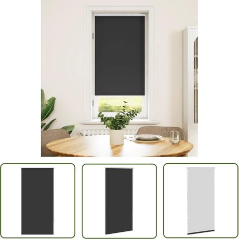 Verdunklungsrollo Verdunkelungsrollo Rollo 60x120 schwarz - Fensterrollo - Verdunkelungsrollo - Schwarzes Rollo - Rollo Mit Kettenantrieb - Raumteiler (1/5)
