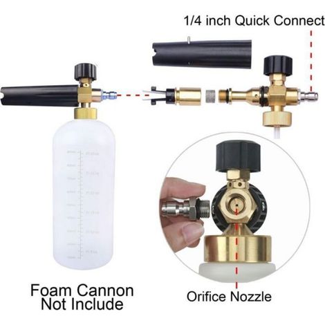 Embout De Buse Pour Canon A Mousse - 1,1 Mm - Filetage NPT - Laiton - Lot De 2 (1/4)