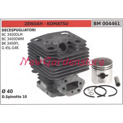 Cilindro pistone segmenti ZENOAH motore decespugliatore BC 3400DLM 004461