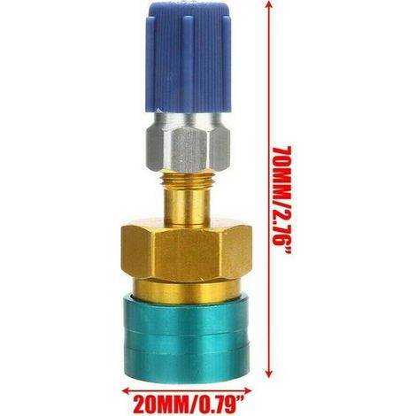 R1234YF auf R134A Low Side Schnellkupplung, R1234YF Low Side Adapter, R12 auf R134A Schlauch Adapter Fitting Anschluss für Auto KFZ Klimaanlage (1/3)