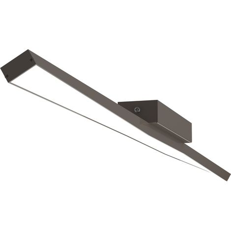 LUMICOM TORX 1X Plafoniera, STRIP LED, 17.4 W/m, 3000K, metallo, tortora lucido, L100cm (1/3)