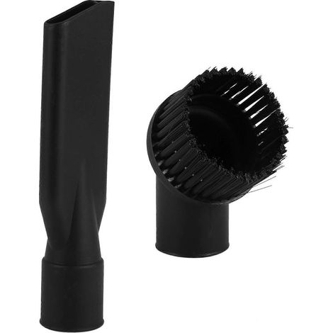 Ensemble brosse ronde et buse plate pour aspirateur industriel, diamètre intérieur 44 mm, durable, pour le nettoyage des aspirateurs industriels. (1/5)