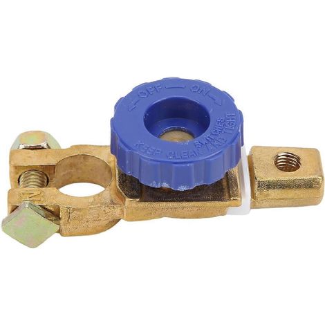 Batterietrennschalter für die oberen Anschlüsse, 15–17 mm, 100 A, rostfreies Messing, für Auto, Wohnmobil, Boot, LKW