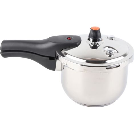 Autocuiseur en acier inoxydable anti-explosion multifonction avec valve de sécurité 80KPA poignée sécurisée marmite à pression 2L diamètre 16cm (1/5)