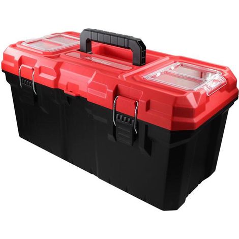 Durable Faithfull Plastic Toolbox 552mm & Organiser Compartments