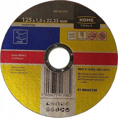 Disco de corte Modeco cutting disc 125 mm perfil fino dureza S (1/2)