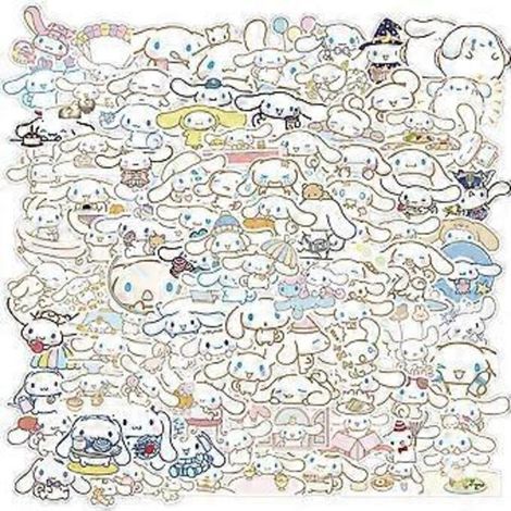 Autocollants Chien Mignon (100 pièces) - Motif dessin animé - Imperméables - Conviennent pour ordinateurs portables, bouteilles d'eau, skateboards, guitares et coques de téléphone