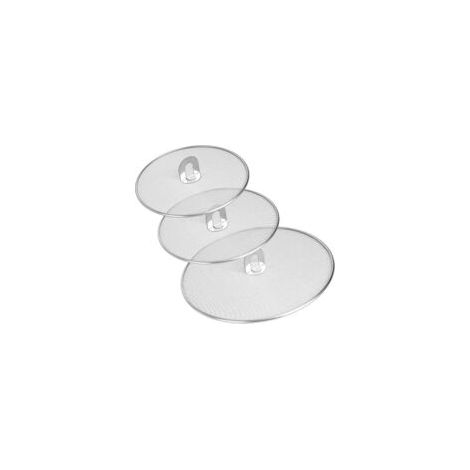 Houhence – Paraspruzzi in acciaio inox – Set di 3 diametri 33/29/25 cm – Protezione efficace contro gli schizzi d'olio - Crezuo