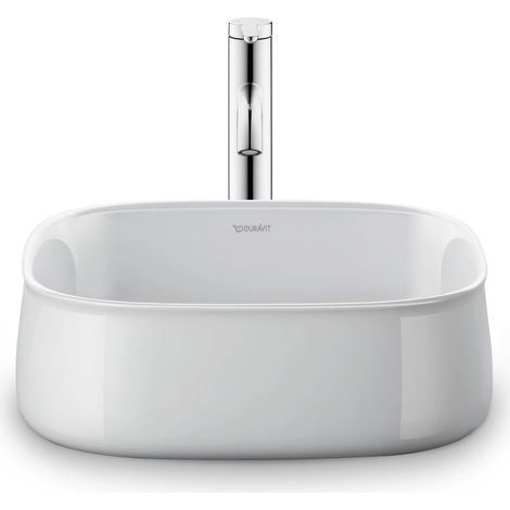Duravit Zencha lavabo à poser 420 mm, sans trou pour robinet, (1/2)