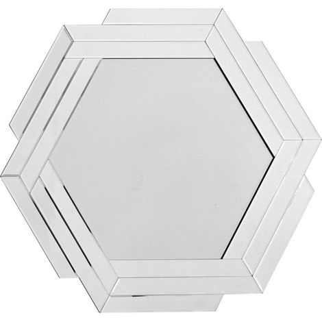 Miroir Mural Design "Artemis" 85cm Argent (1/4)