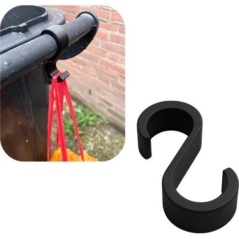 Gancio per contenitori, clip porta monete, gancio per sacchi della spazzatura, 2 pezzi (1/5)