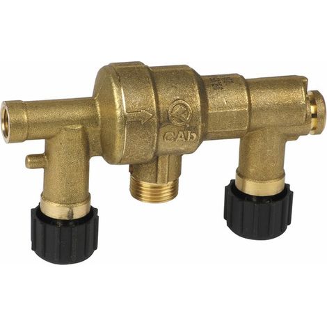 Riello – Disconnecteur pour chauffage central 2 robinets – Filetage plomberie 3/4'' – Largeur 50mm – 4366657