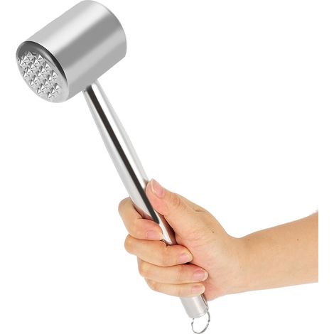 Attendrisseur à viande en acier inoxydable, maillet à viande double face, outil de cuisine (1/5)