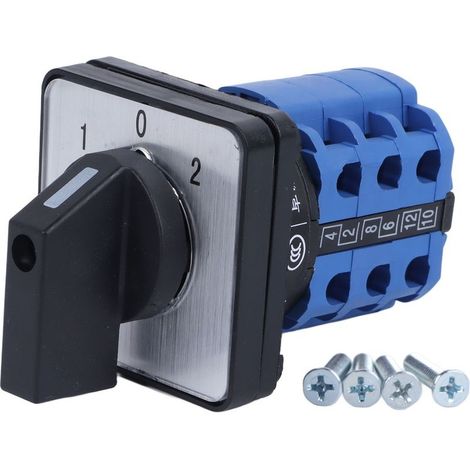 Commutateur universel à 3 positions, double alimentation, moteur CW CCW, sélecteur rotatif, 380V (1/5)