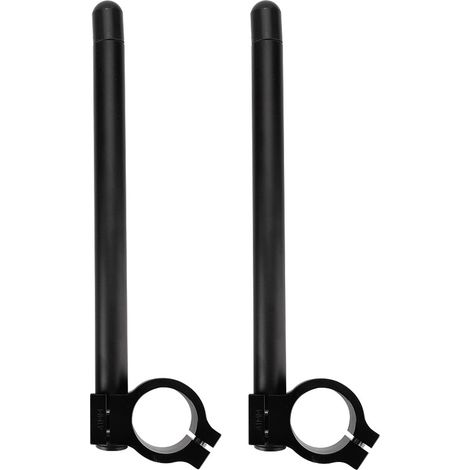 1Pair Universal 41mm Motorcycle CNC Separate Handle Bar Adjustable Clip on Handlebar (1/5)