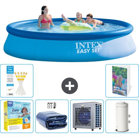 Intex Piscina Easy Set Rotonda - 396x84 cm - 7-pezzi S157 (1/5)