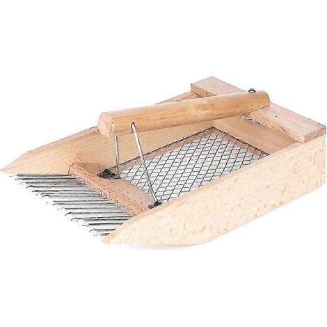 Cueille-baies avec peigne en acier inoxydable, râteau à myrtilles et framboises, avec panier de rangement (1/5)