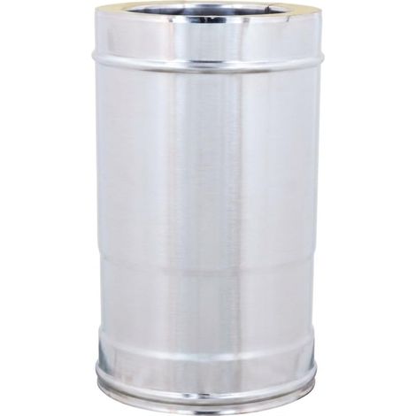 MAKA Modulo Telescopico 31-41 cm Canna Fumaria Doppia Parete 50 Inox Ø 200 mm (esterno 300) (1/5)