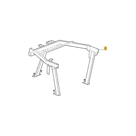 Support cadre supérieur ORIGINALE STIGA tracteur 387785283/0 (1/2)