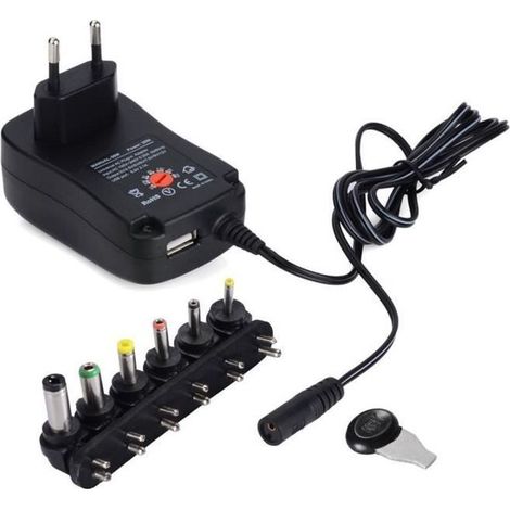Adaptateur secteur universel - GOBRO - 30W - 3-12V AC/DC - USB 5V 2.1A (1/4)
