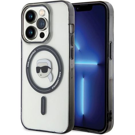 Karl Lagerfeld IML Karl Head MagSafe - iPhone 15 Pro Max Hülle (Transparent) (1/5)