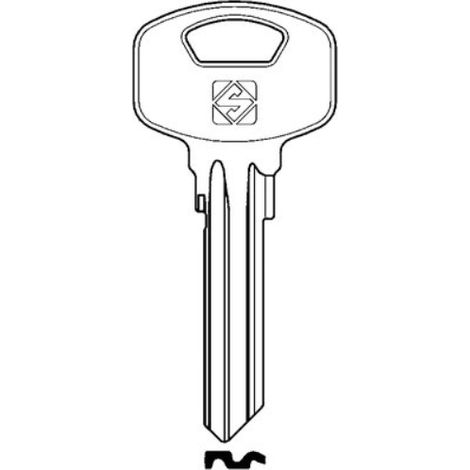 Chiave piatta yale ya91sm silca ottone nichelato (10 pezzi) Silca (1/2)