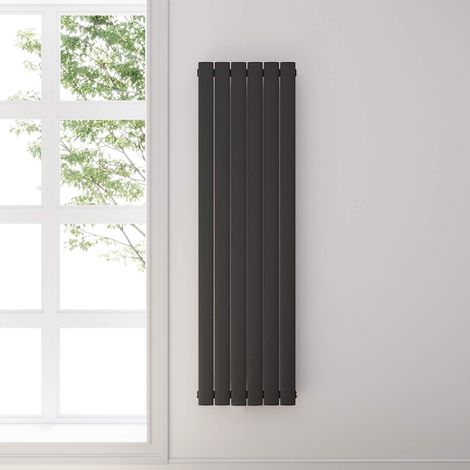 ELEGANT Design Heizkörper Anthrazit Flachheizkörper Heizung Vertikal Einlagig 1600x462mm