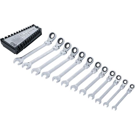 BGS Jeu de clés mixtes à cliquet pliable 8 - 19 mm 12 pièces