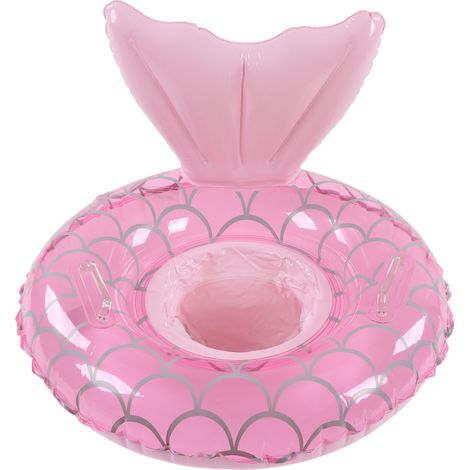 Bouée gonflable pour enfants, motif dessin animé, en PVC épais et imperméable, avec siège et poignée de sécurité pour bébé (9-25 kg / 19,8-55,2 lb) (1/5)
