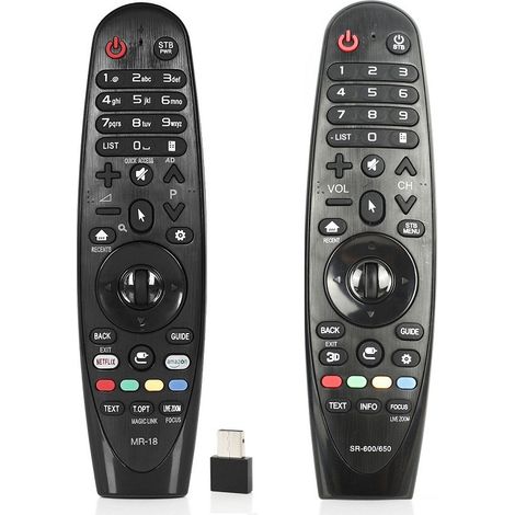 Télécommande pour téléviseur compatible LG MR600 MR650 intelligent 3D de remplacement (1/5)